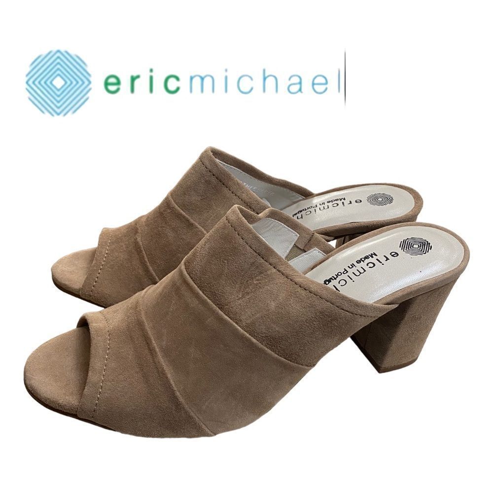 ERIC MICHAEL Women's Hazel Taupe Heels NEW 40 9.5 10